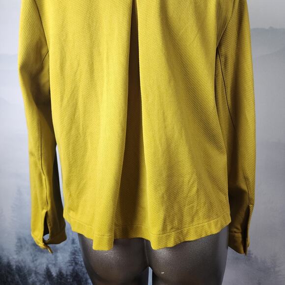 CAbi Yellow "Moss" Touring Moto Full-Zip Collared Jacket (#4117) | Women's Large - Picture 11 of 14